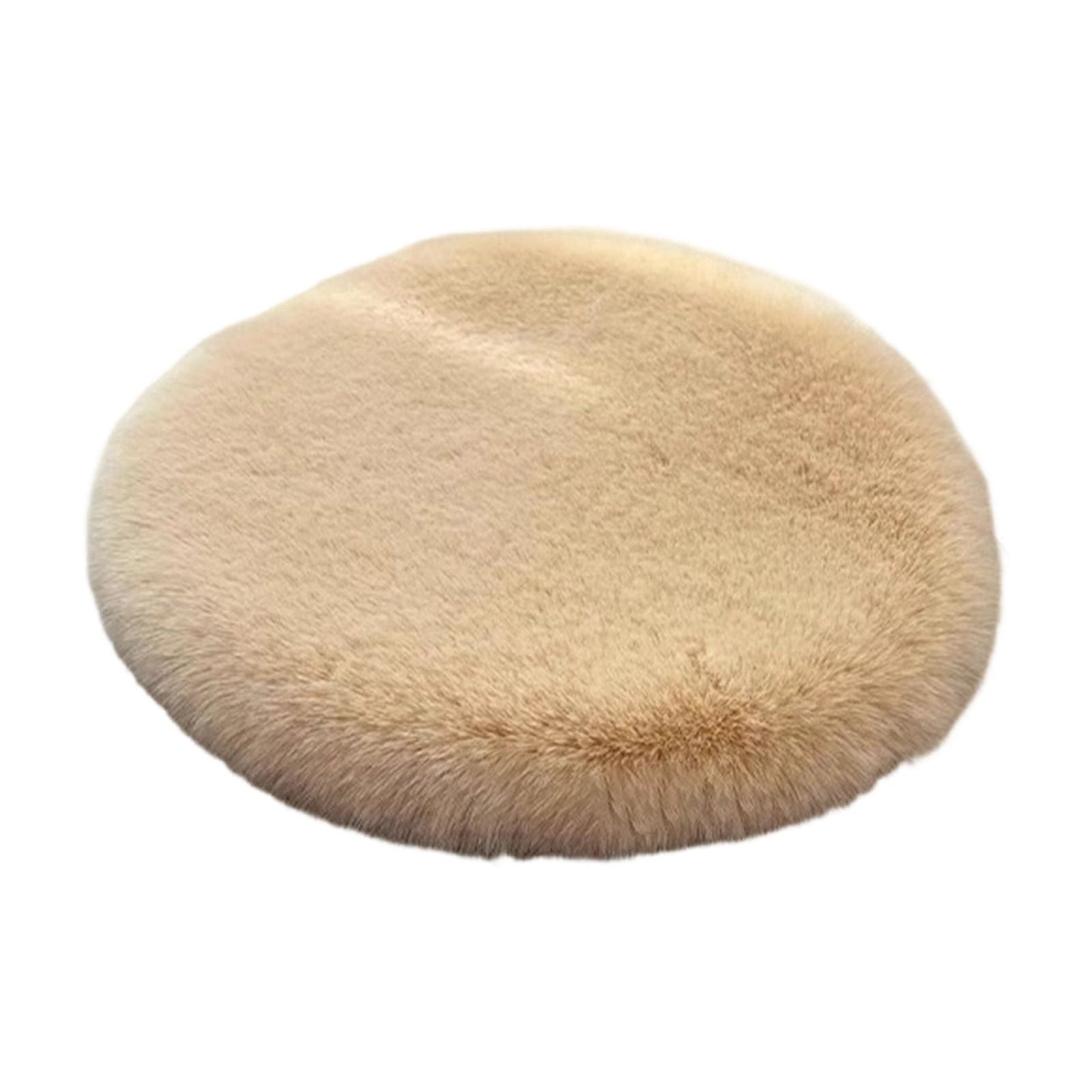 Cats Bed Round Cushion Warm Cozy Lightweight Easy Clean Pet Sleeping Mat for Cats Small Dogs Indoor Use Brown