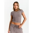 thumbnail image 5 of Conjunto de 2 piezas para mujer Trendy Queen, pantalón ancho para estar en casa, 5 of 5