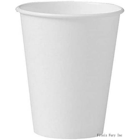 

378W2050 Single-Sided Paper Hot Cups 8Oz White 50/Bag 20 Bags/Carton