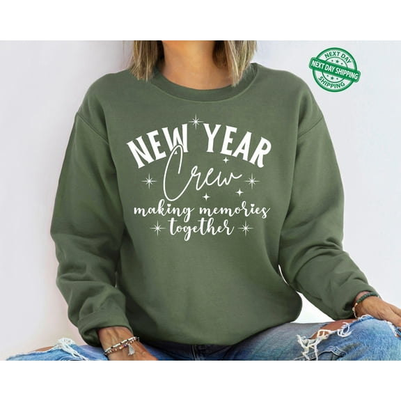 Velto New Year Crew Sweatshirt, Xmas Crew, Hello 2025 ,Happy New Year Crew ,New Years Eve Sweater,Happy Holiday Family,New Year Sweatshirt All Size S-3XL