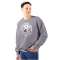 thumbnail image 4 of No Quarter Given Skull American Flag Sweatshirt for Men or Women Brisco Brands S, 4 of 6