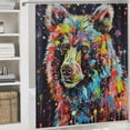 thumbnail image 6 of Orinice Colorful Paint Splatters Stars Bathroom Decor Set with Hooks - Luxurious Graphic Print Polyester Fabric Shower Curtain for Chic Modern Bathroom Decor 36x72, 6 of 7