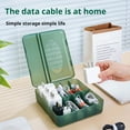 thumbnail image 4 of Homerr Cable Organizer Box Charger Storage Container Data Cable Storage Box Adapter Wire Classification Multi Compartments Storage Case Cord Charger Organizer Portable Home Office, 4 of 10