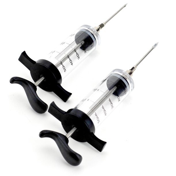 Food Injector, Baking Liquid Meat Injector Stainless With Needle (pack