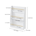 thumbnail image 6 of 3 Tier Floor Standing Bookshelf, Modern Open Storage Display Bookshelf, Kids Bookcase Storage Organizer For Living Room Kids Room Bedroom Nursery, 6 of 9