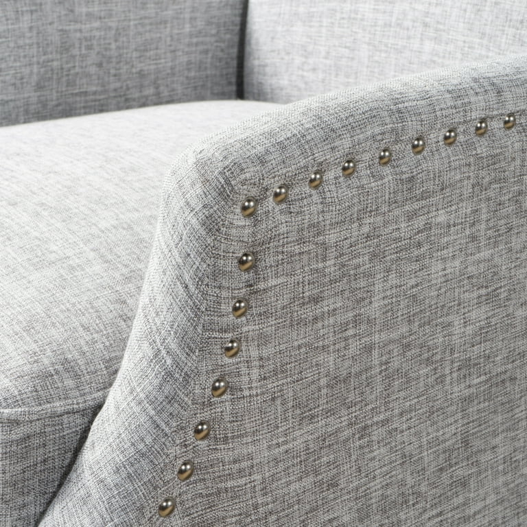 Noble House Wescott Fabric Recliner Set of 2 Gray Tweed Dark