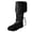 Black, variant on Mens Classic Mid Calf Boots Lace Up Round Toe Short Boots For Men Casual Walking Footwear Brown US:12