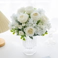 thumbnail image 4 of Artificial Wedding Flowers for Home Decor | Handheld Bouquet with 30Cm Flower Heads | Party Centerpiece & Wall Decoration, 4 of 7
