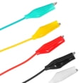 thumbnail image 4 of 10 cables de prueba con pinzas de cocodrilo de doble extremo, 5 colores, para componentes electrónicos y pruebas de circuitos, 4 of 8