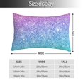 thumbnail image 4 of Kll Multicolor Glitter Pillow Covers Envelope Closure,Super Soft And Cozy Fuzzy Fleece Pillow Case Cover 20"X30", 4 of 9