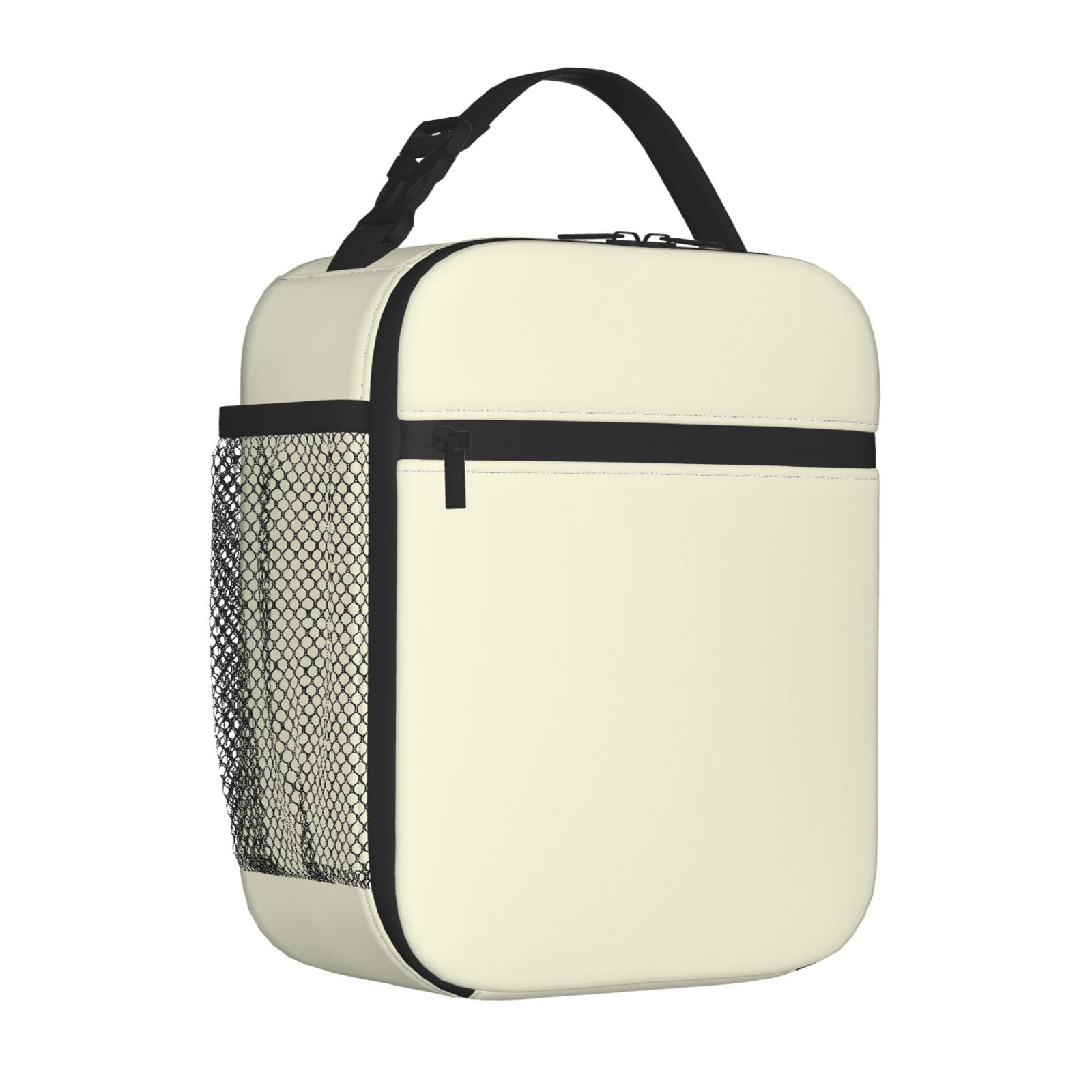 Lunch Bag For Women Men Insulated Portable Lunch Box Bento Box Office Picnic Travel Cooler Bag Beige