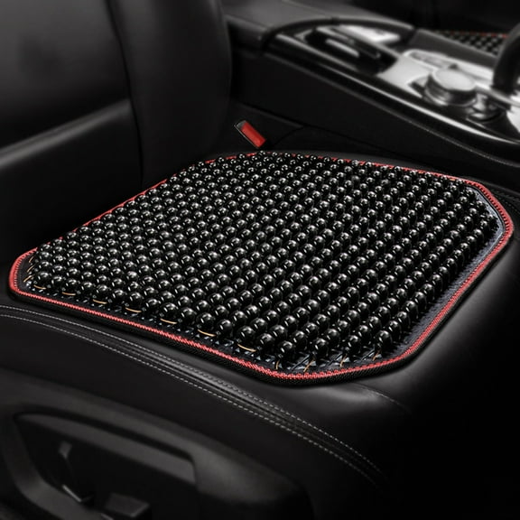 Cool Wood Bead Car Seat Cushion Breathable Summer Support Comfort