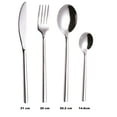 thumbnail image 6 of EXZACT Forged Flatware 24pcs - Heavy Highquality Stainless Steel Silverware, 6 of 7