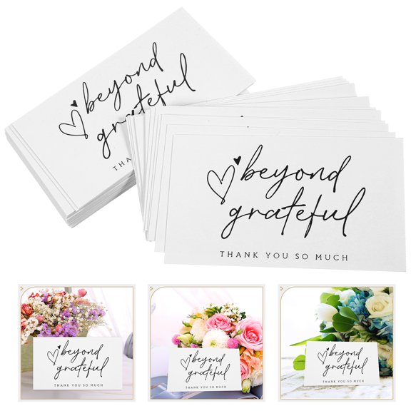 FRCOLOR Grateful Thank You Cards For Business Communication Paper 100Pcs