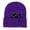 Purple, variant on Vrotazzy Women Embroidered Cat Animal Knitted Hat with Ear Winter Warm,Size One Size