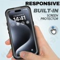 thumbnail image 4 of IP68 Waterproof Magnetic Case For iPhone 15 14 Pro Max Pro iPhone 13 Pro Max Protector Full Body Protective Dustproof Phone Case, 4 of 7