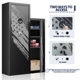 thumbnail image 4 of KAER 8-10 Gun Safe, Large Gun Safe for Rifle and Pistol, Assembled Gun Cabinet & Unassembled Storage Cabinet with Removable Shelf for Home, 4 of 9