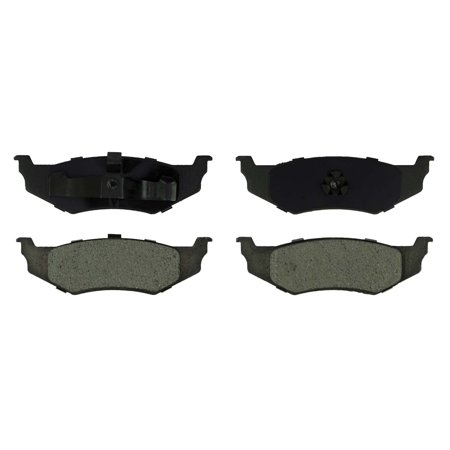 Gridiron Brakes Semi-Metallic Rear Brake Pad Set Driver and Passenger Side - ID658 (Replaces Part# MKD658)