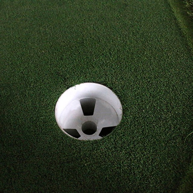 Phenofice 4Pcs Golf Hole Putting Cup White Plastic Golf Training Tool for Home and Course Use