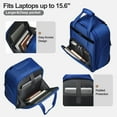thumbnail image 4 of TIAWOLT Weekender Overnight 16-Inch Underseat Carry-on Luggage With Wheels Soft Sided Lightweight Small mini Suitcase Bag with 15.6"Laptop Compartment for Women and Men,Blue, 4 of 10