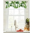 thumbnail image 3 of Banana Tropical Plant Leaves Window Valance Curtain Kitchen Cafe Short Curtains Living Room Tie-Up Valance Curtain, 3 of 6