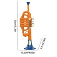 thumbnail image 4 of LEEYNEER Clearance  Trumpet Toy for Education Musical Instrument Educational Trumpet Instruments Toy Portable Early Musical Instrument Random Color, 4 of 8