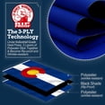 thumbnail image 2 of Anley Rip-Proof Drapeau de l'État du Colorado à Double Face 3 Plis 3 X 5 Pieds - les Drapeaux Colorado CO les Plus Résistants et les Plus Durables 3 X 5 Pi, 2 of 7