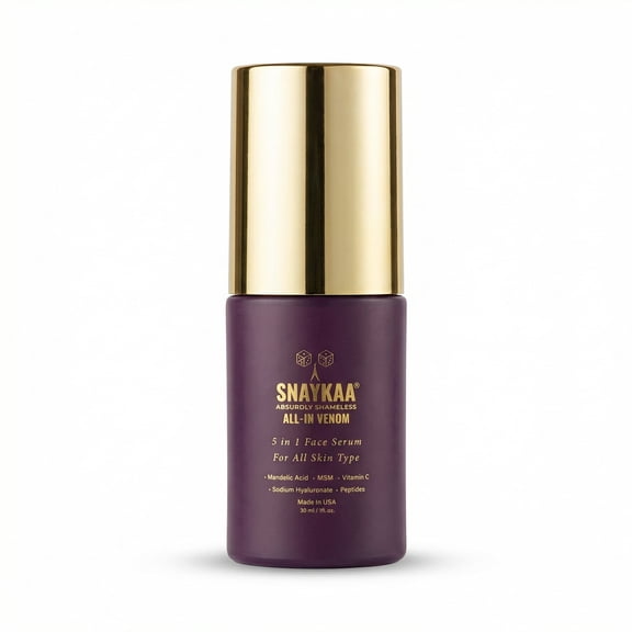 Snaykaa Brightening Face Serum – Dark Spots & Anti-Aging | Niacinamide, Vitamin C, Hyaluronic Acid & Peptides – Lightweight, Vegan, Made in USA – 30ml