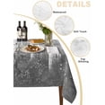 thumbnail image 2 of Grey Oil Painting Table Cloth, Contemporary Abstract Art Waterproof Tablecloth for Rectangle Tables, Reusable Washable Fabric Table Cover for Restaurant Kitchen Dining Tables 60"x84", 2 of 6