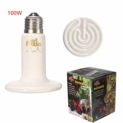 Ceramic Emitter Heated Pet Reptile Heat Breeding Light White 110V 25W/50W/75W/100W/150W/200W Pets Supplies Hobbies Home Decor Infrared Electrical Lamp