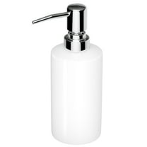 TeamSky Ceramic Soap Dispenser, 10 Ounce Kitchen Sink Shampoo Soap Dispenser for Bathroom,Ceramic Hand Soap Dispenser(White)