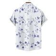 thumbnail image 3 of Floral Tropical Hawaiian Shirts for Men Button Down Shirts Short Sleeve Summer Vacation Beach Shirts with Pocket, 3 of 5