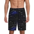 thumbnail image 2 of Rocae Mathematica Science for Men's Soft Sleep Pajama Shorts, Waistband and Pockets, 2 of 9