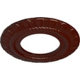 thumbnail image 3 of Ekena Millwork 9"OD x 4 1/2"ID x 1/2"P Claremont Ceiling Medallion (Fits Canopies up to 5 5/8"), Hand-Painted Brushed Mahogany, 3 of 7