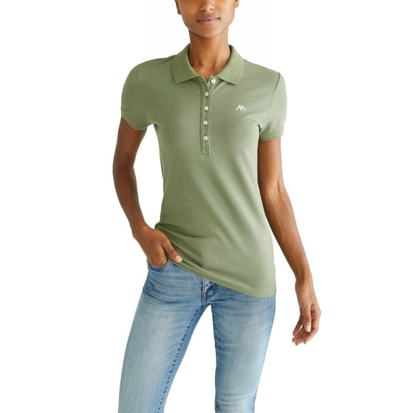 Polo Aéropostale Aero Solid A87 para mujer, talla M, color verde