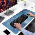 thumbnail image 2 of Clear Waves Of the Sea Water&nbsp;pad Mousewaterproof,rubber+multispandexnon Slip MousepadsDesk Pad for Office Home Game 31.5x15.7inches, 2 of 7