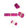 thumbnail image 2 of INSPIRE CHIC Women's Wide Waist Belts Interlock Buckles Sequins Decor Shinny Stretchy Belts 2PCS Rose Red, 2 of 6