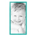 thumbnail image 2 of ArtToFrames 17" x 34" Aqua Picture Frame, 17x34 inch Green Wood Poster Frame (WOM-5186),  Pack, 2 of 7