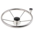 thumbnail image 1 of koolsoo 13 1/2 '' Bateau de Plaisance Volant en Acier Inoxydable 5 Rayons avec Bouton, 1 of 9