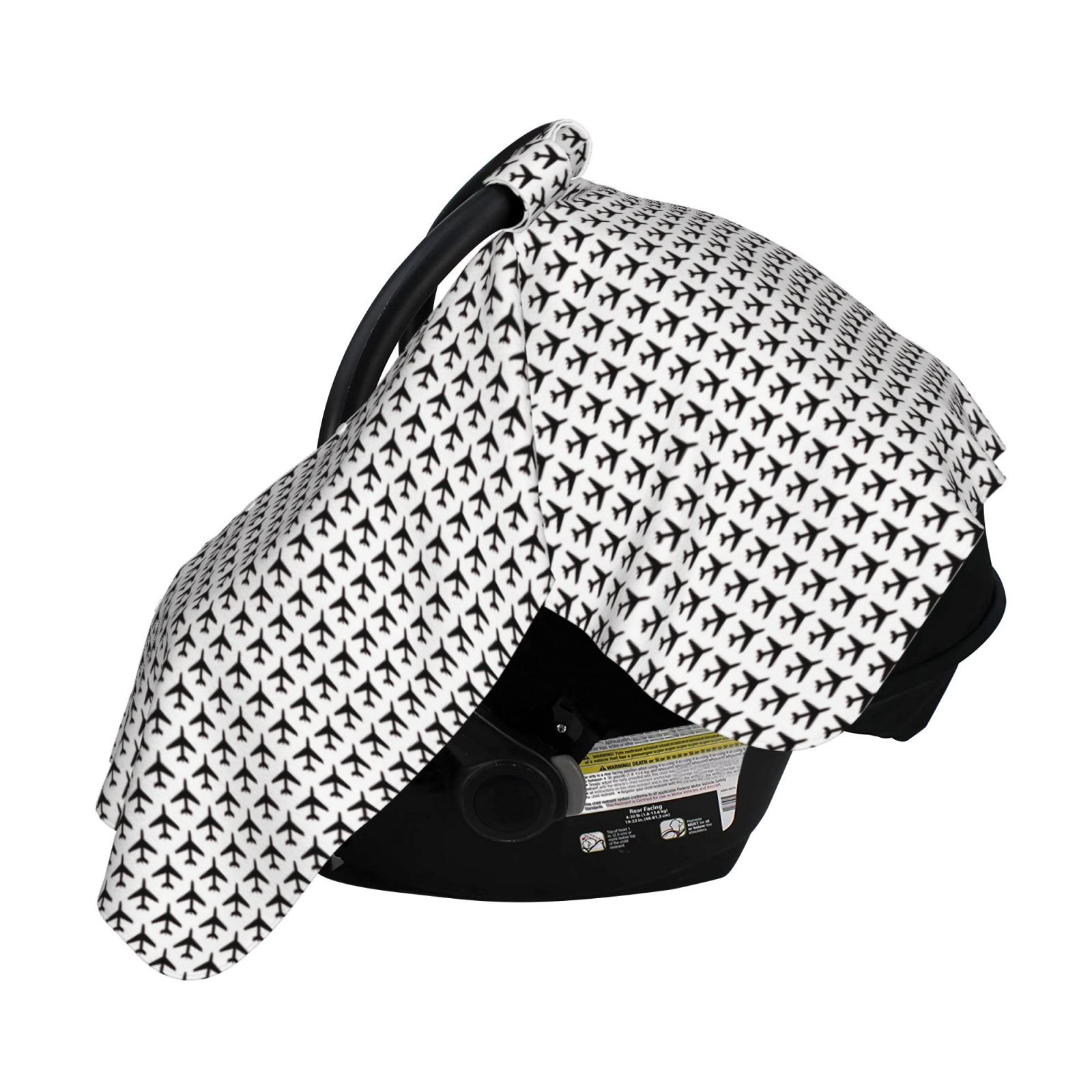Naloa Airplane Baby Car Seat Cover, Breathable Baby Carrier Cover, Multiuse Baby Carrier Cover & Nursing Breastfeeding Cover