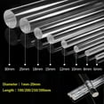 thumbnail image 2 of 1/5/10pcs Clear Acrylic Rod 1mm-20mm Diameter x100/200/250/300mm Long Round Perspex Solid Bar, 2 of 8
