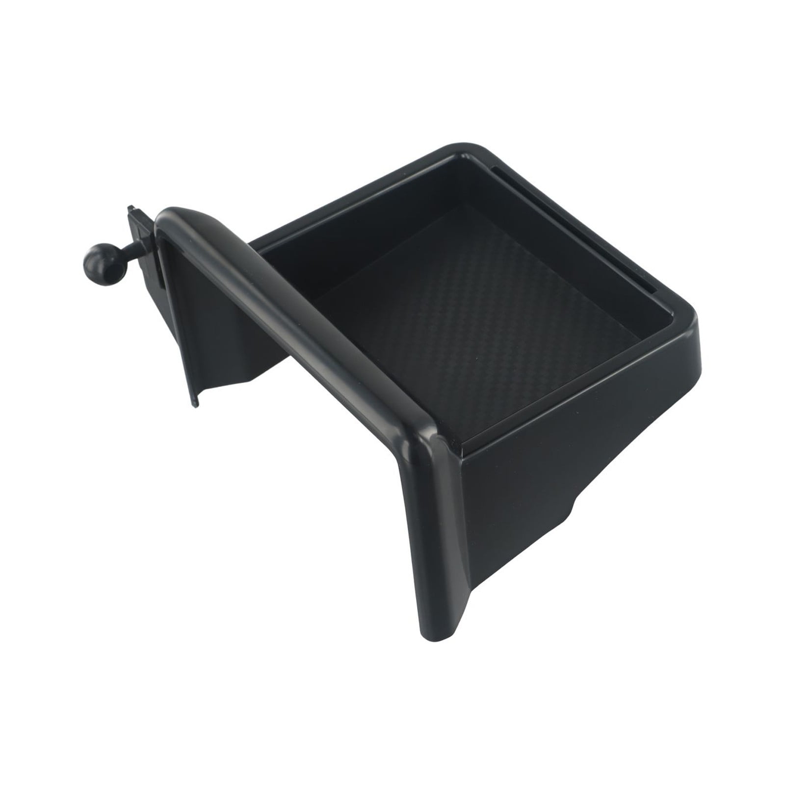 2PCS Front Door Side Storage Box For Ford Explorer 2011-2015 - Black Plastic Organizer Tray
