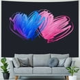 thumbnail image 4 of JRXY Bisexual Flag Hearts Love Lgbt Bi Pride Tapestries Wall Tapestry Aesthetic Wall Hanging Proud Wall Art For Bedroom Living Room Dorm Decoration Painting, 4 of 6