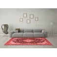 thumbnail image 3 of Ahgly Company Indoor Rectangle Medallion Red Traditional Area Rugs, 2' x 5', 3 of 4