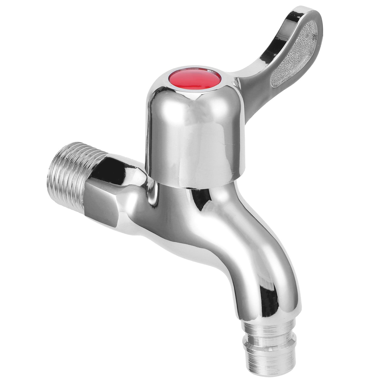 Zerodis Wall Mount Washing Machine Faucet Single Cold Water Tap /2 Inch Male Thread Laundry Bathroom Bibcock Faucet Balcony Tap
