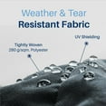 thumbnail image 6 of ALEKO 10' x 8' Gray Manual Retractable Black Frame Patio Awning, 6 of 7