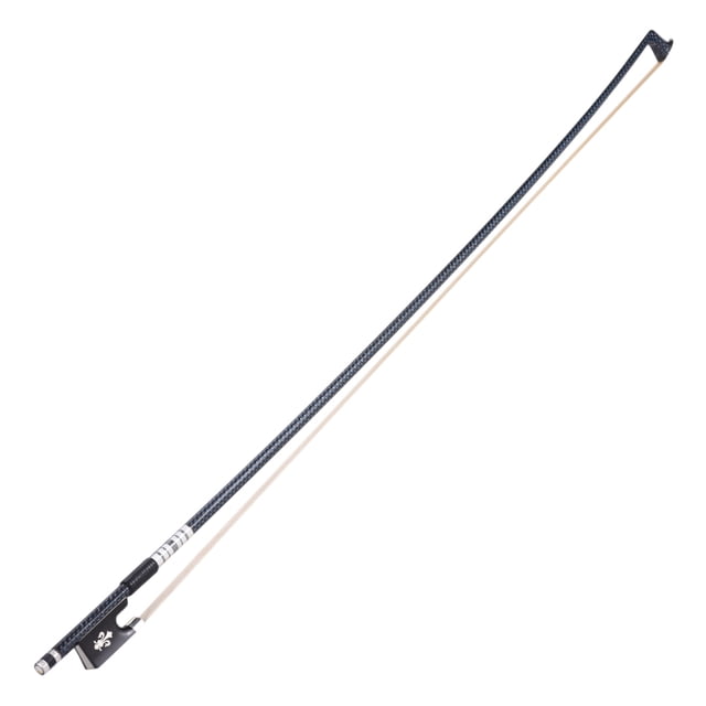 Bâton Rond en Fibre de Carbone Tressée avec Nœud Violon Fiddle 4/4 Bien Équilibré