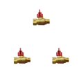 thumbnail image 4 of Billuyoard Conector de manguera de agua de riego de válvula de bola de latón interruptor Universal Mężczyzna Kobieta 1/4 cala 3piezas Billuyoard CBP226165, 4 of 6