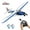 Blue, variant on Volantex RC Plane Sport Cub 500 Glider Aircraft Aerobatic 2.4G 4CH RC Fighter RTF for Beginner Red