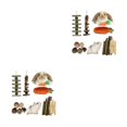 thumbnail image 3 of Methold Juego de juguetes para masticar duraderos y elegantes de para animales, conejos, juguetes de Guinea, paquete de juguetes para masticar juego de 12 piezas 2piezas, 3 of 6